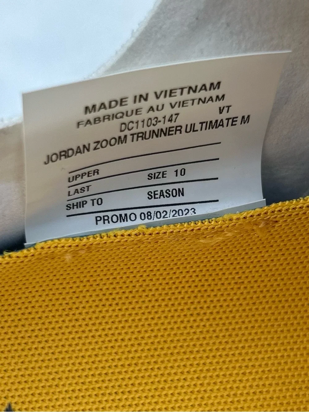 Jordan size men’s